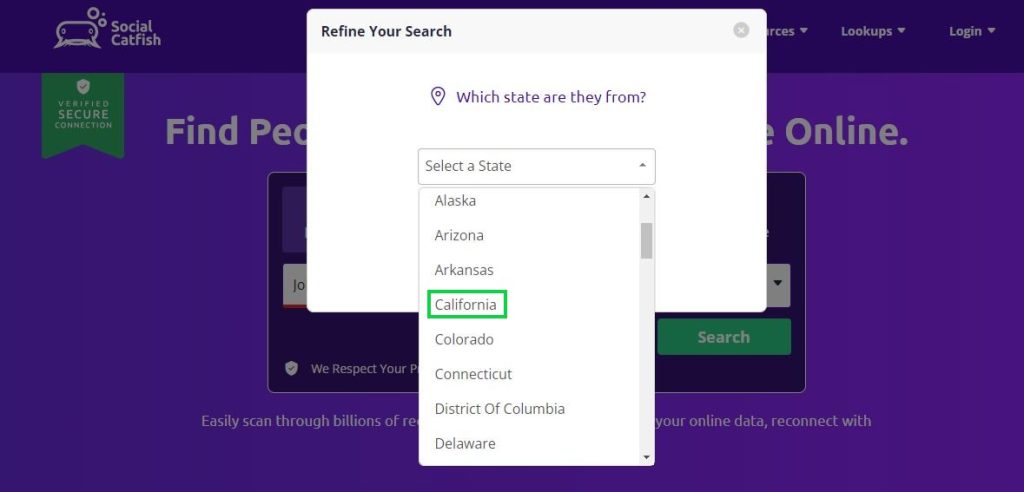 Search for Your Profile