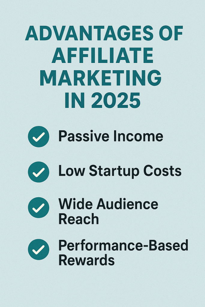 Advantages of Affiliate Marketing in 2025